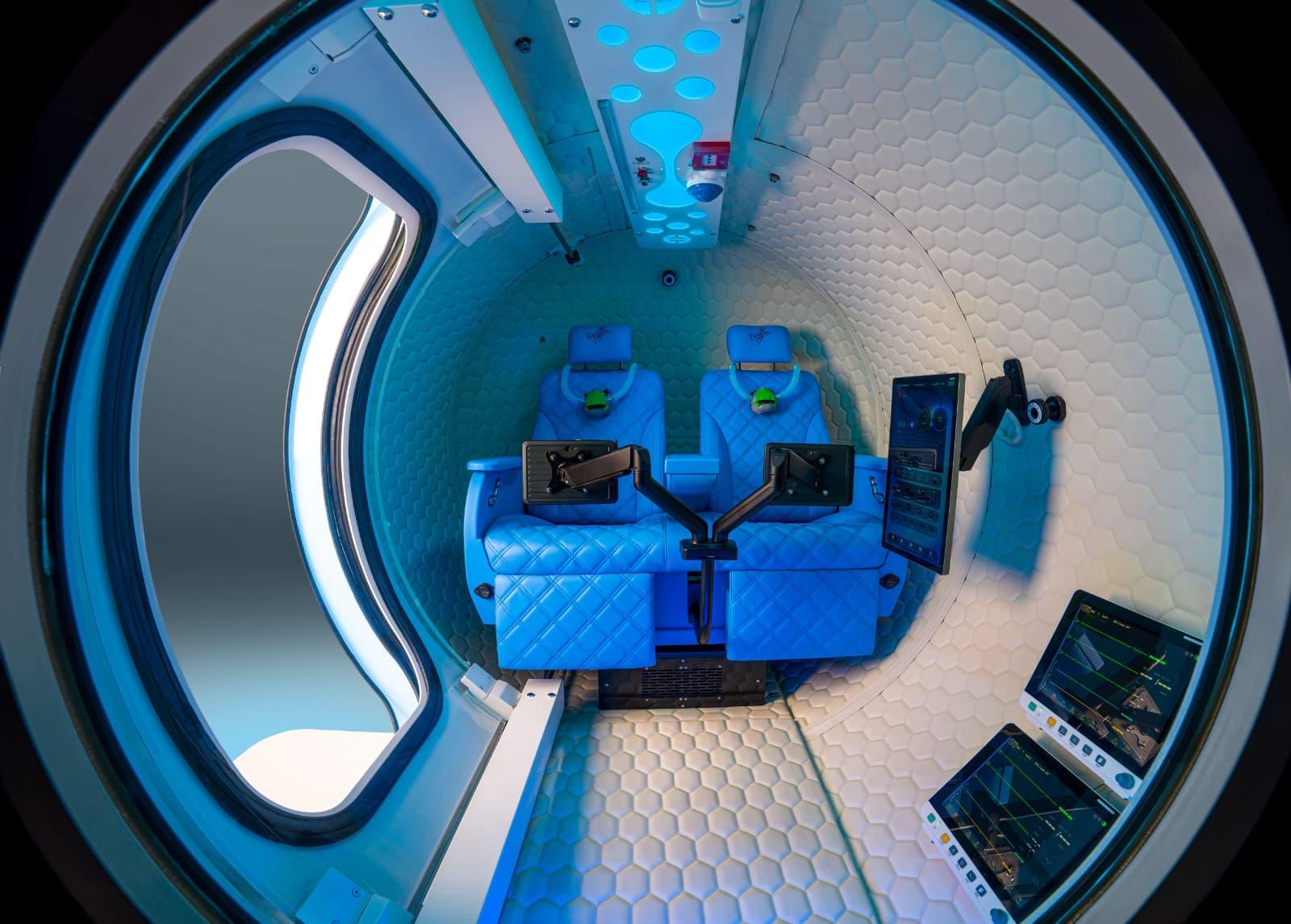 Los Angeles Dodgers chamber interior in Dodger blue